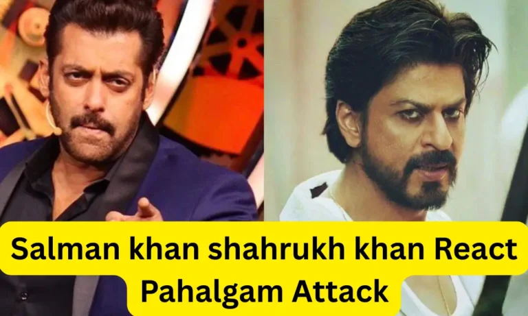 Salman Khan Shahrukh Khan React Pahalgam Attack