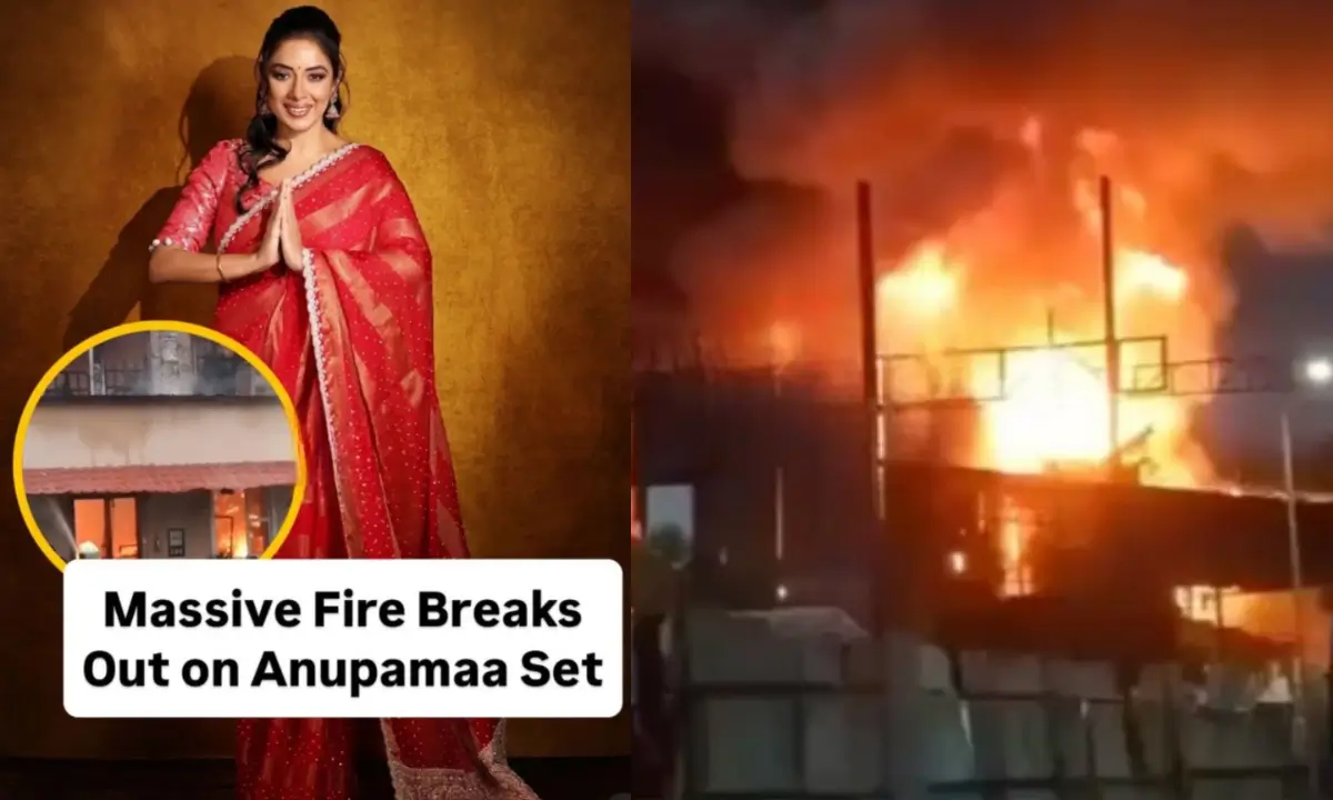 Anupama Tv Show Set In Mumbai Filmcity Caught Fire