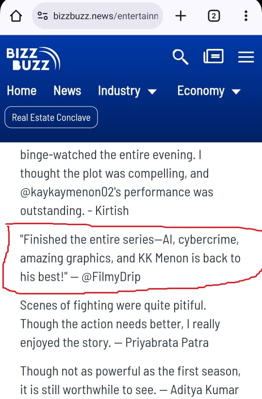 Our Website Filmydrip.com Has Been Appreciated By Bizzbuzz.com And They Have Written About Us On Their Website, Check The Link To Know More.